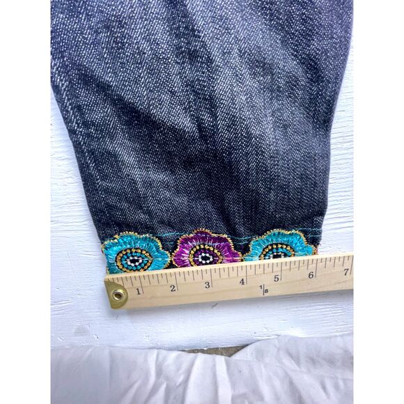 Joe’s Jeans Embroidered Floral Ankle Denim – Size 29 – Boho Festival Style - Picture 10 of 11